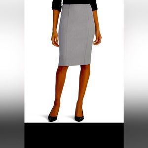 Gray Suit Pencil Skirt